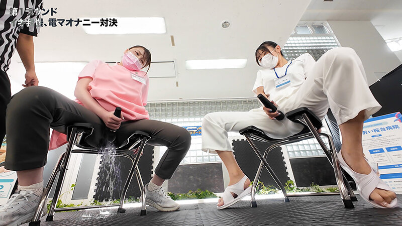 企業が社を挙げて挑む‘イキ我慢コマーシャル’「最強無反応ナースは誰だ！？」エリート看護師 無念の漏らしイキ 上越谷クリニック・介護士小園ひとみ 新あおい桜台病院・看護師小野寺唯 画像2